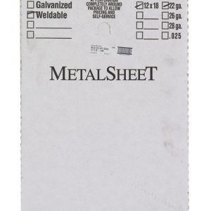 Boltmaster 12 in. Uncoated Steel Weldable Sheet