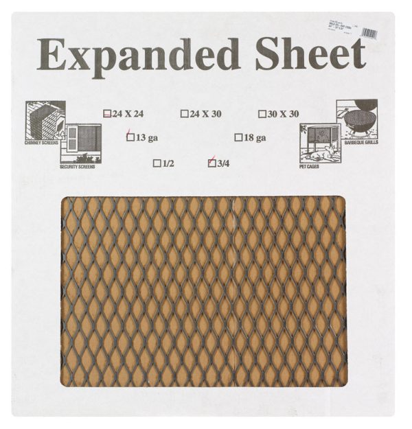 Boltmaster 24 in. 24 in. Uncoated Steel Expanded Sheet