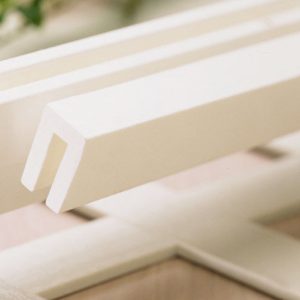 Grid Axcents 1.13 in. W X 8 ft. L White Plastic C-Channel