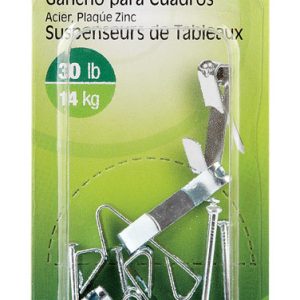 Hillman AnchorWire Silver Conventional Picture Hanger 30 lb 6 pk