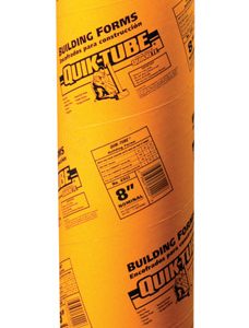 Quikrete Quik-Tube Cardboard Concrete Building Form Tube 4 ft. L X 8 in. D