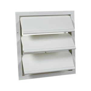 Air Vent 16 in. H X 17.5 in. W X 17.8 in. L White Plastic Automatic Gable Shutter