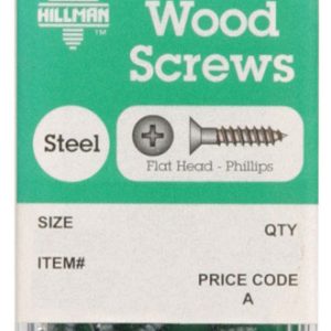 Hillman No. 6 X 5/8 in. L Phillips Zinc-Plated Wood Screws 30 pk