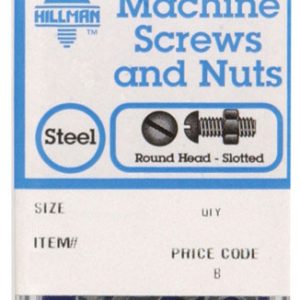 Hillman No. 10-24 X 3 in. L Slotted Round Head Zinc-Plated Steel Machine Screws 5 pk