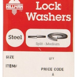 Hillman No. 6 in. D Zinc-Plated Steel Split Lock Washer 30 pk