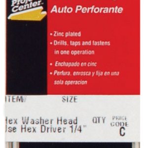 Hillman No. 8 X 1/2 in. L Hex Hex Washer Head Sheet Metal Screws 5 pk