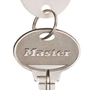 Master Lock Plastic White Round Key Tag