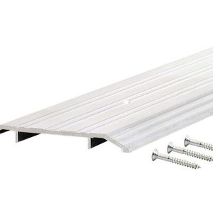 M-D 0.5 in. H X 6 in. W X 36 in. L Mill Aluminum Fluted Top Threshold Silver