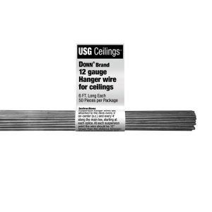 USG Donn Brand 0.062 in. L X 0.062 in. W Ceiling Grid Tie Wire 50 pk