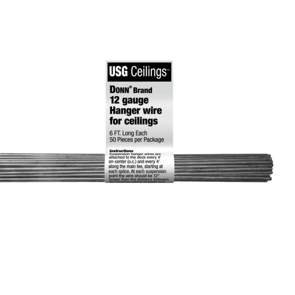 USG Donn Brand 0.062 in. L X 0.062 in. W Ceiling Grid Tie Wire 50 pk