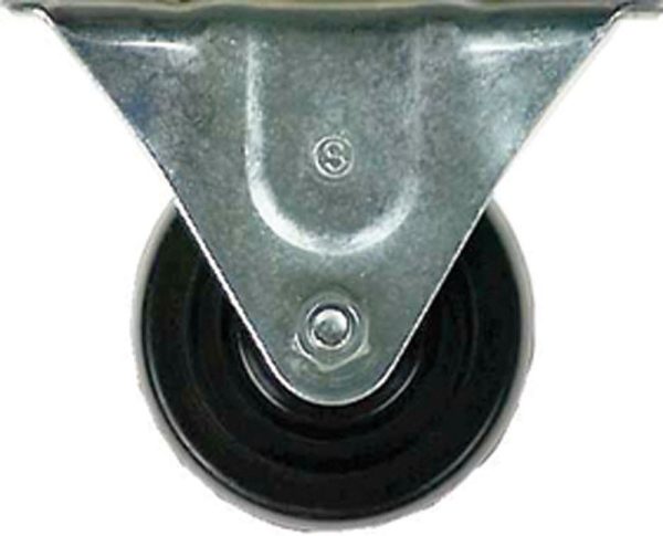 Shepherd Hardware 3 in. D Hard Rubber Rigid Caster 210 lb 1 pk