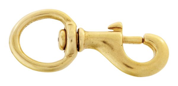 Campbell 1 in. D X 3-17/32 in. L Polished Bronze Bolt Snap 90 lb