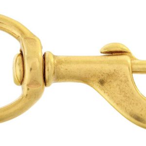 Campbell 1-1/4 in. D X 4-3/4 in. L Polished Bronze Bolt Snap 120 lb