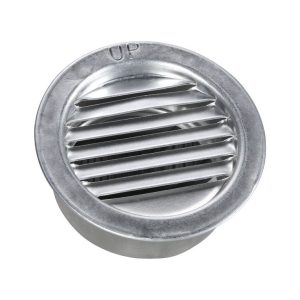 Air Vent 2 in. W X 2 in. L Mill Silver Aluminum Mini Louver