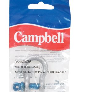Campbell Galvanized Forged Carbon Steel Anchor Shackle 1000 lb