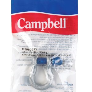 Campbell Galvanized Forged Carbon Steel Anchor Shackle 1500 lb