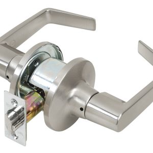 Tell Cortland Satin Chrome Passage Lockset 2 in.