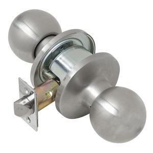 Tell Empire Satin Stainless Steel Passage Lockset 1-3/4 in.