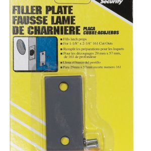 Prime-Line Gray Steel Edge Filler Plate 1 pk