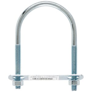 Hampton 5/16 in. X 2.5 in. W X 4.25 in. L Coarse Zinc-Plated Steel U-Bolt