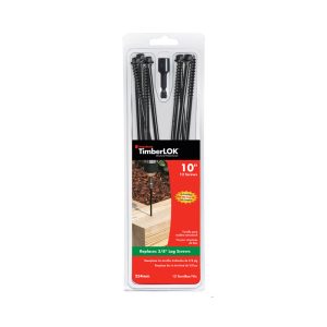 FastenMaster TimberLOK No. 10 X 10 in. L Hex Epoxy Wood Screws 12 pk