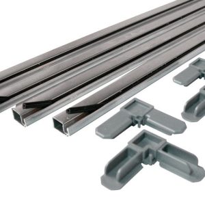 Prime-Line Mill Aluminum 5/16 in. W X 3/4 in. L Screen Frame Kit 1 pk