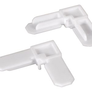 Prime-Line White Plastic 5/16 in. W X 3/4 in. L Screen Frame Corner 1 pk