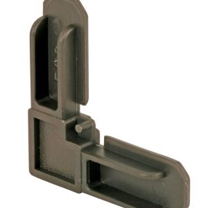 Prime-Line Bronze Plastic 7/16 in. W X 3/4 in. L Screen Frame Corner 1 pk