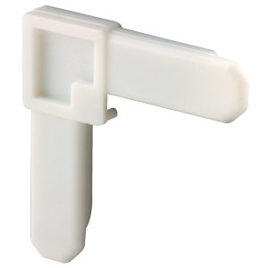Prime-Line White Plastic 7/16 in. W X 3/4 in. L Screen Frame Corner 1 pk