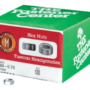 Hillman M4-0.70 mm Zinc-Plated Steel Metric Hex Nut 100 pk