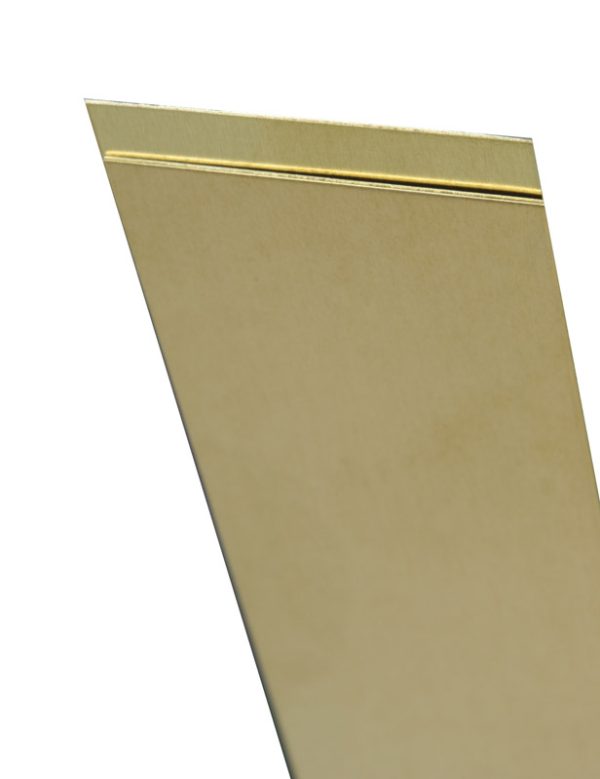 K&S 0.093 in. X 1/2 in. W X 12 in. L Mill Brass Metal Strip