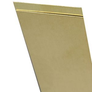 K&S 0.093 in. X 2 in. W X 12 in. L Mill Brass Metal Strip