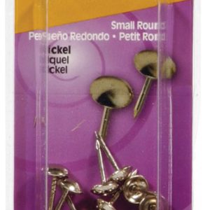 Hillman 7/16 in. Furniture Nickel Stainless Steel Nail Round Head