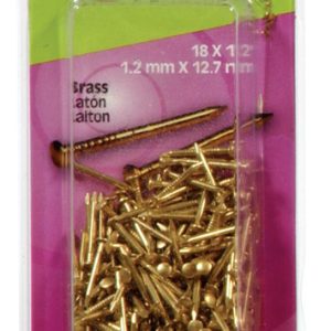 Hillman 16 Ga. X 5/8 in. L Brass Escutcheon Pins 1 pk 2 oz