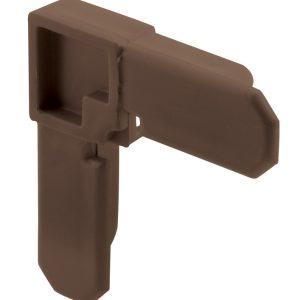 Prime-Line Bronze Plastic 3/8 in. W X 3/4 in. L Screen Frame Corner 1 pk