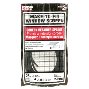 Prime-Line 0.19 in. D X 300 in. L Screen Spline
