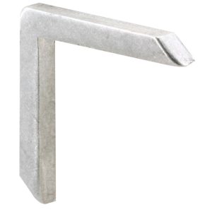 Prime-Line White Aluminum 3/16 in. W X 3/16 in. L Window Frame Corner 1 pk