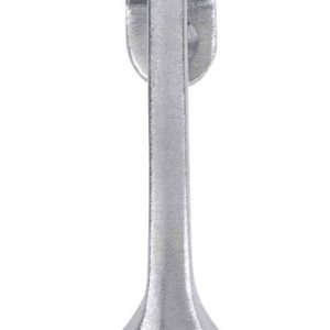 Tell 4-1/8 in. W X 1 in. L Solid Brass Satin Chrome Silver Kick-Down Door Holder Mounts to door