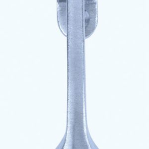 Tell 4-1/8 in. W X 1 in. L Cast Iron Satin Chrome Silver Kick-Down Door Holder Mounts to door