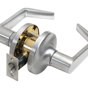 Tell Cortland Satin Chrome Passage Lockset 2 in.