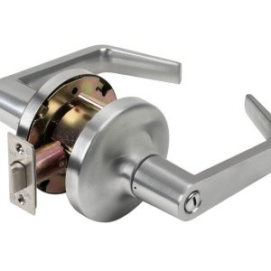 Tell Cortland Satin Chrome Privacy Lockset 2 in.