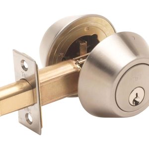 Tell Satin Nickel Steel Double Cylinder Deadbolt