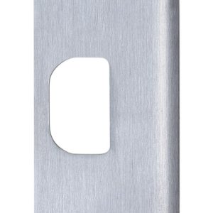 Tell Satin Silver Stainless Steel Strike Plate 1 pk