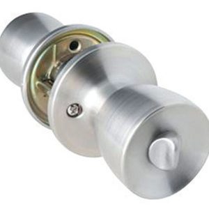 Home Plus Satin Chrome Privacy Lockset 1-3/4 in.