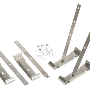 Amerimax 2 in. H X 3.5 in. W X 9.5 in. L Metallic Aluminum K Gutter Hanger and Strap