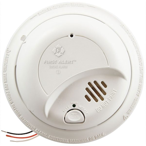 BRK Hard-Wired w/Battery Back-up Ionization Smoke/Fire Detector