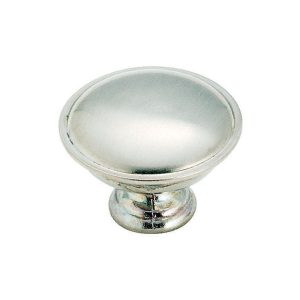 Amerock Allison Round Cabinet Knob 1-5/16 in. D 15/16 in. Brushed Chrome 1 pk