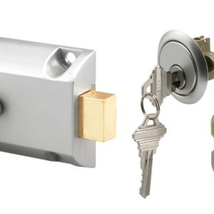 Prime-Line 1.5 in. W X 3.75  L Diecast Deadbolt Lock