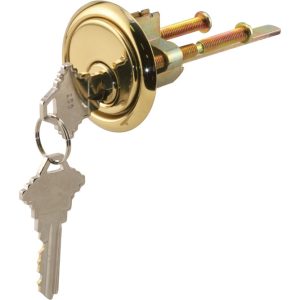 Prime-Line 6 in. W X 9.25 in. L X 1-3/4 in. D Diecast Rim Cylinder Lock