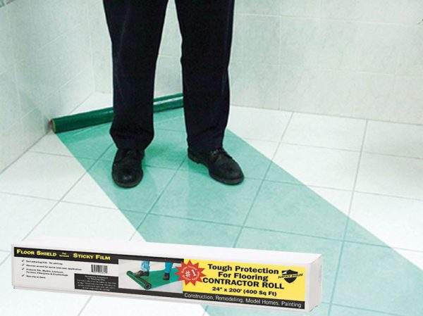 Surface Shields Self-Adhering Protective Film 3 mil X 24 in. W X 200 ft. L Polyethylene Green 1 pk